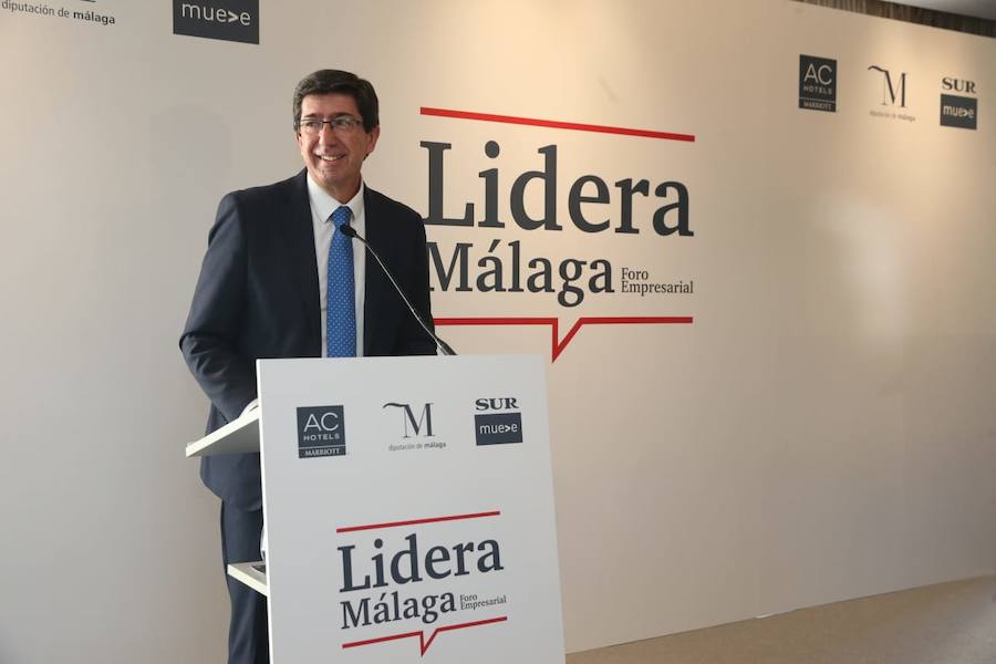 El consejero de Turismo, Regeneración, Justicia y Administración Local protagoniza el encuentro en el Hotel Málaga Palacio