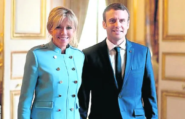 Brigitte Macron y su marido. :: R. C.