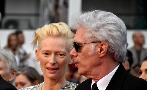 Tilda Swinton y Jim Jarmusch.