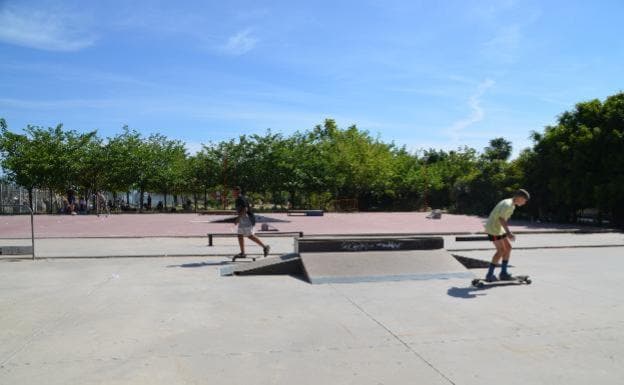 Imagen del estado que presenta el skate-park de Huerta Julián. 