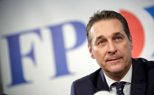 El vicecanciller austríaco y líder del partido ultranacionalista FPÖ, Heinz-Christian Strache.
