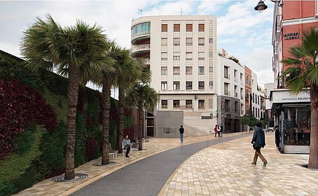 El Ayuntamiento planteó colocar aceras y calzada a distinto nivel pero posteriormente rectificó. 