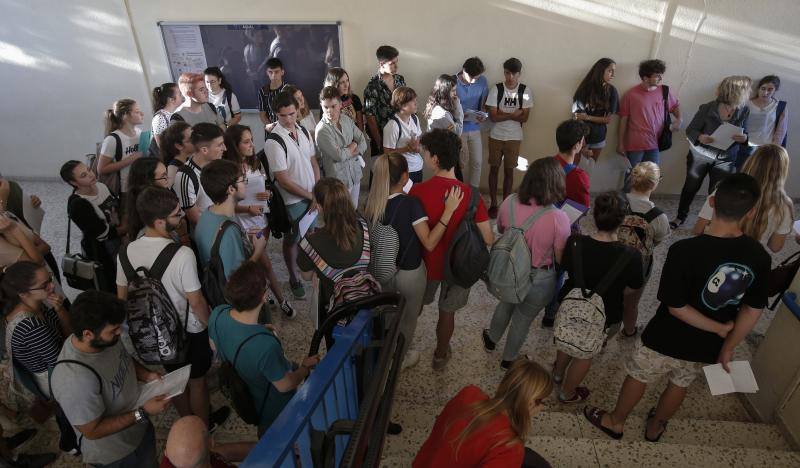 Más de 7.700 estudiantes de Málaga y provincia realizan las pruebas de acceso y admisión a la universidad