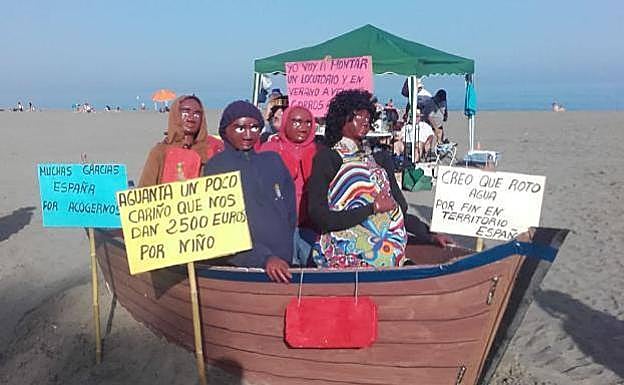 Representación retirada sobre inmigrantes