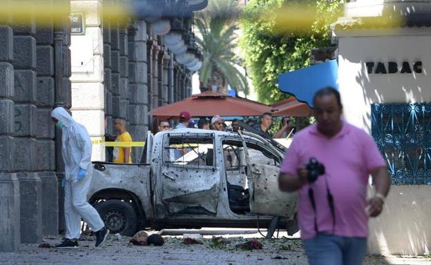 Avenida Habib Bourguiba de Túnez, donde se ha producido el atentado.