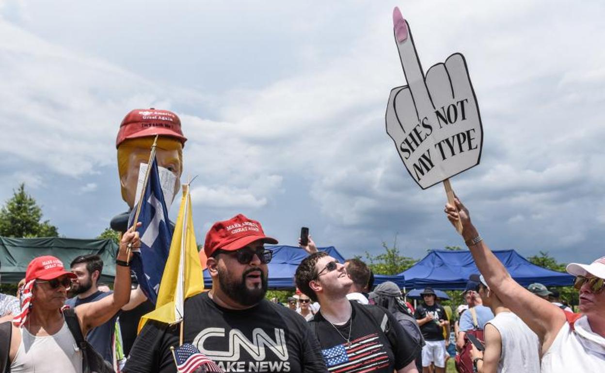 Protestas contra Donald Trump en el Día de la Independencia en Estados Unidos.