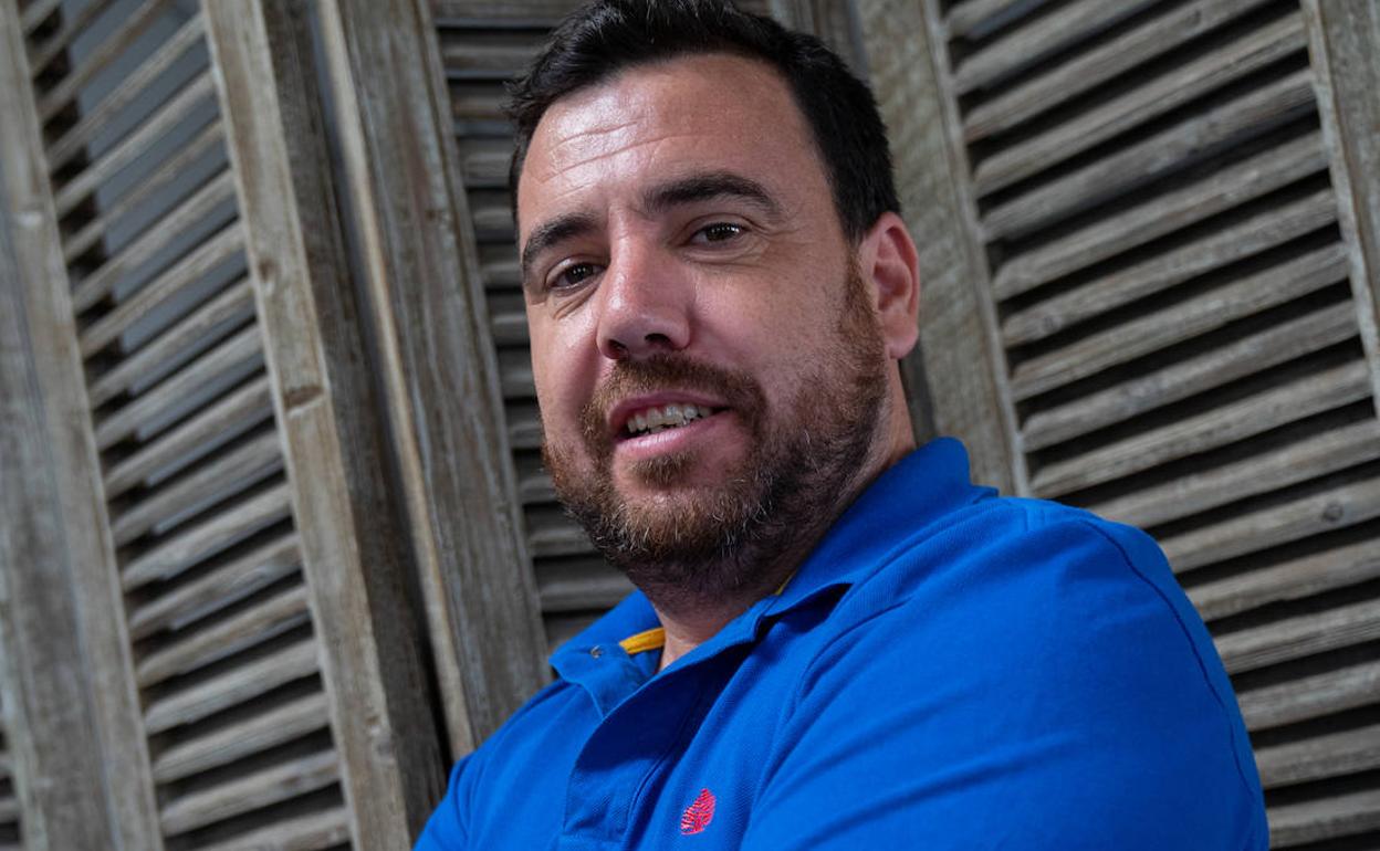 Serrato, tras la entrevista con este periódico.