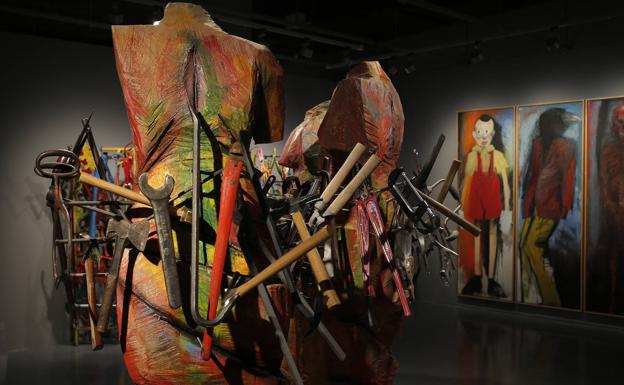 Imagen principal - Jim Dine: 84 años de rebeldía y libertad creativa, en el Centre Pompidou