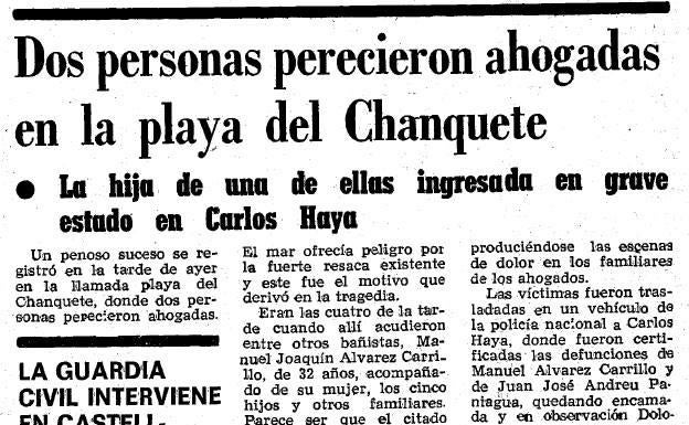 Detalle de la información de SUR que recogía el suceso y que se publicó el 10 de julio de 1981. 