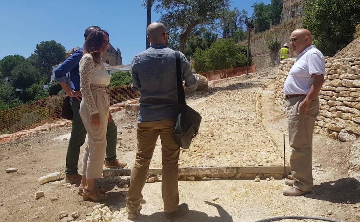 Muñoz y Vázquez han visitado la zona. 