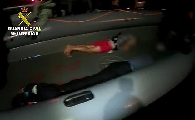 Uno de los momentos de la detención 