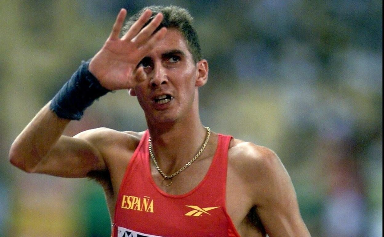 El mijeño José Manuel Cerezo, en el Mundial de Sevilla de 1999, donde compitió en los 800 metros.