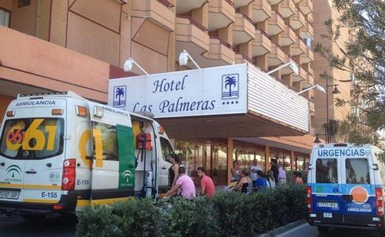 Imagen de archivo del Hotel Las Palmeras, donde acudía la limpiadora que asaltó el ladrón fallecido.