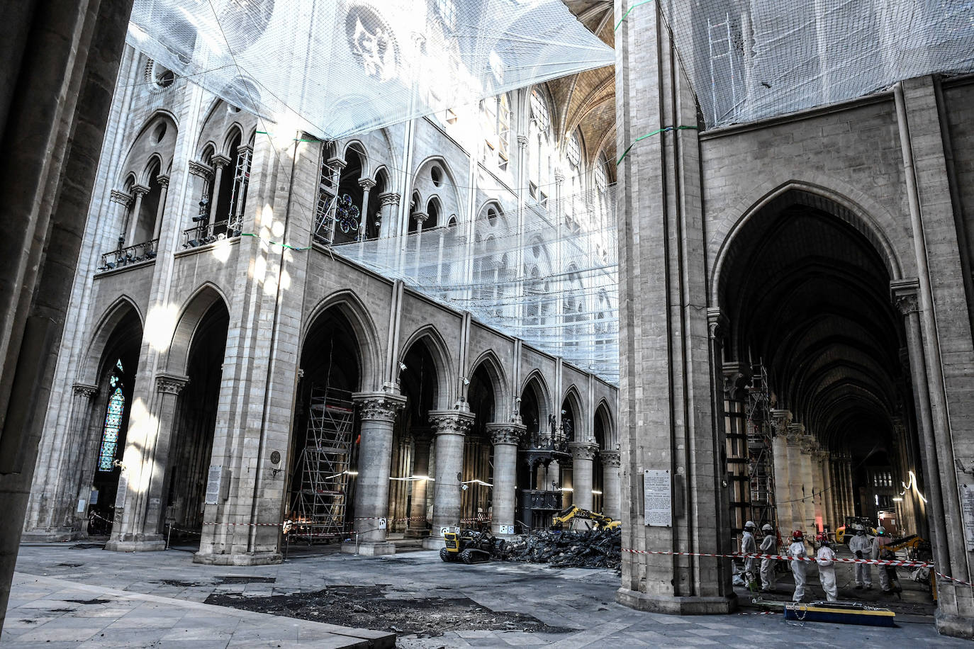 Fotos: La catedral de Notre Dame, tres meses después de su gran incendio