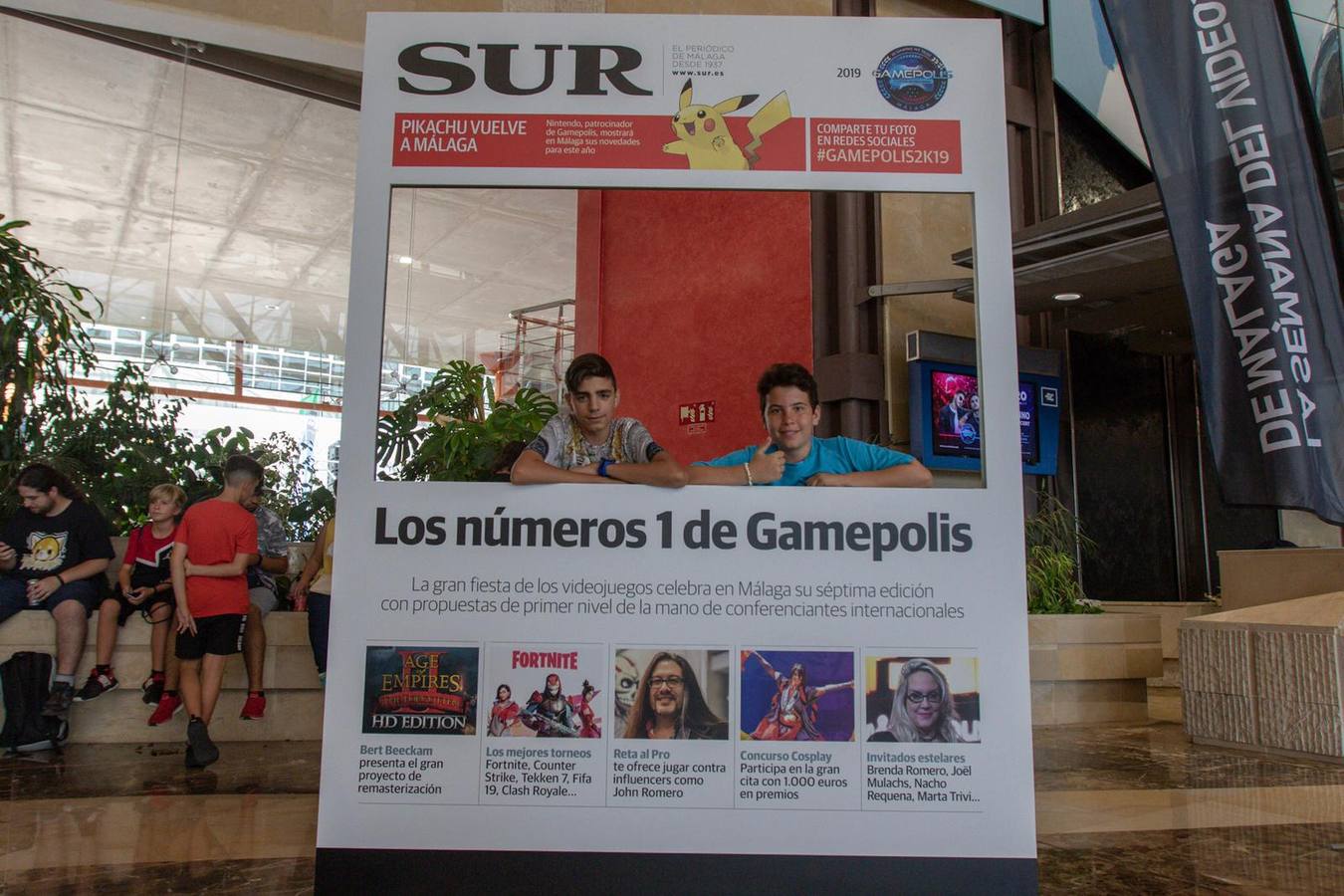 Las mejores imágenes de los participantes de Gamepolis en la portada especial de SUR. Imagen de la jornada del sábado