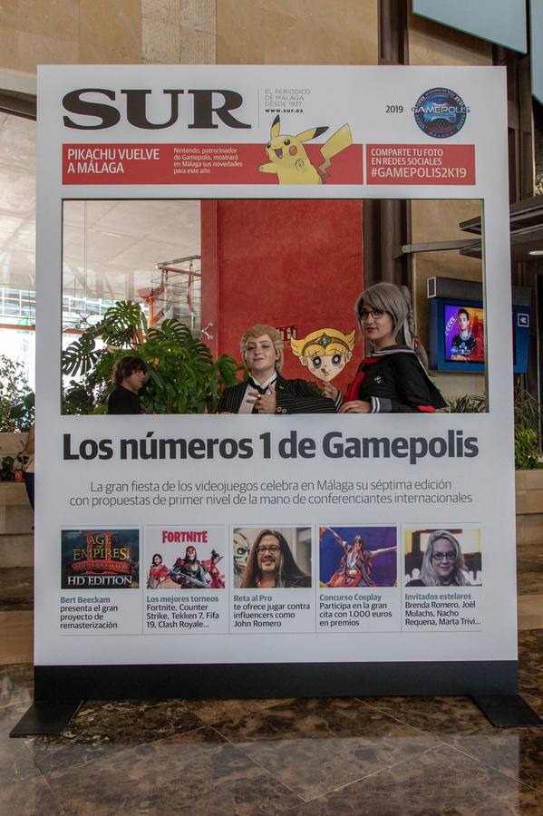 Las mejores imágenes de los participantes de Gamepolis en la portada especial de SUR. Imagen de la jornada del sábado