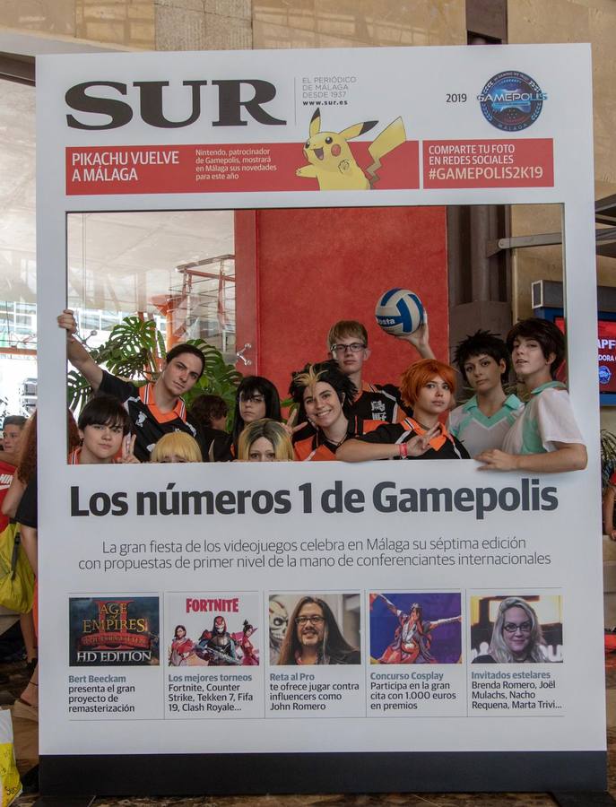 Las mejores imágenes de los participantes de Gamepolis en la portada especial de SUR. Imagen de la jornada del sábado