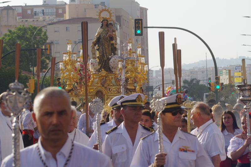 La devoción marinera marca un año más este mes de julio en la provincia de Málaga con una treintena de procesiones repartidas especialmente por las localidades costeras.