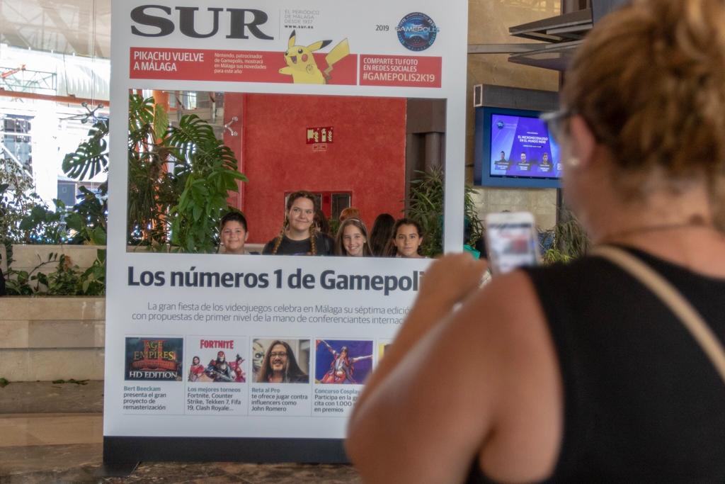 Las mejores imágenes de los participantes de Gamepolis en la portada especial de SUR. Imagen de la jornada del sábado