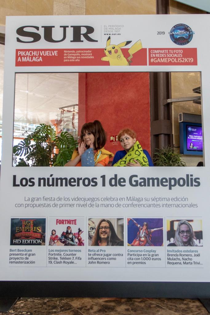 Las mejores imágenes de los participantes de Gamepolis en la portada especial de SUR. Imagen de la jornada del sábado