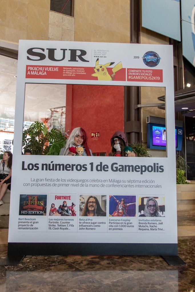 Las mejores imágenes de los participantes de Gamepolis en la portada especial de SUR. Imagen de la jornada del sábado