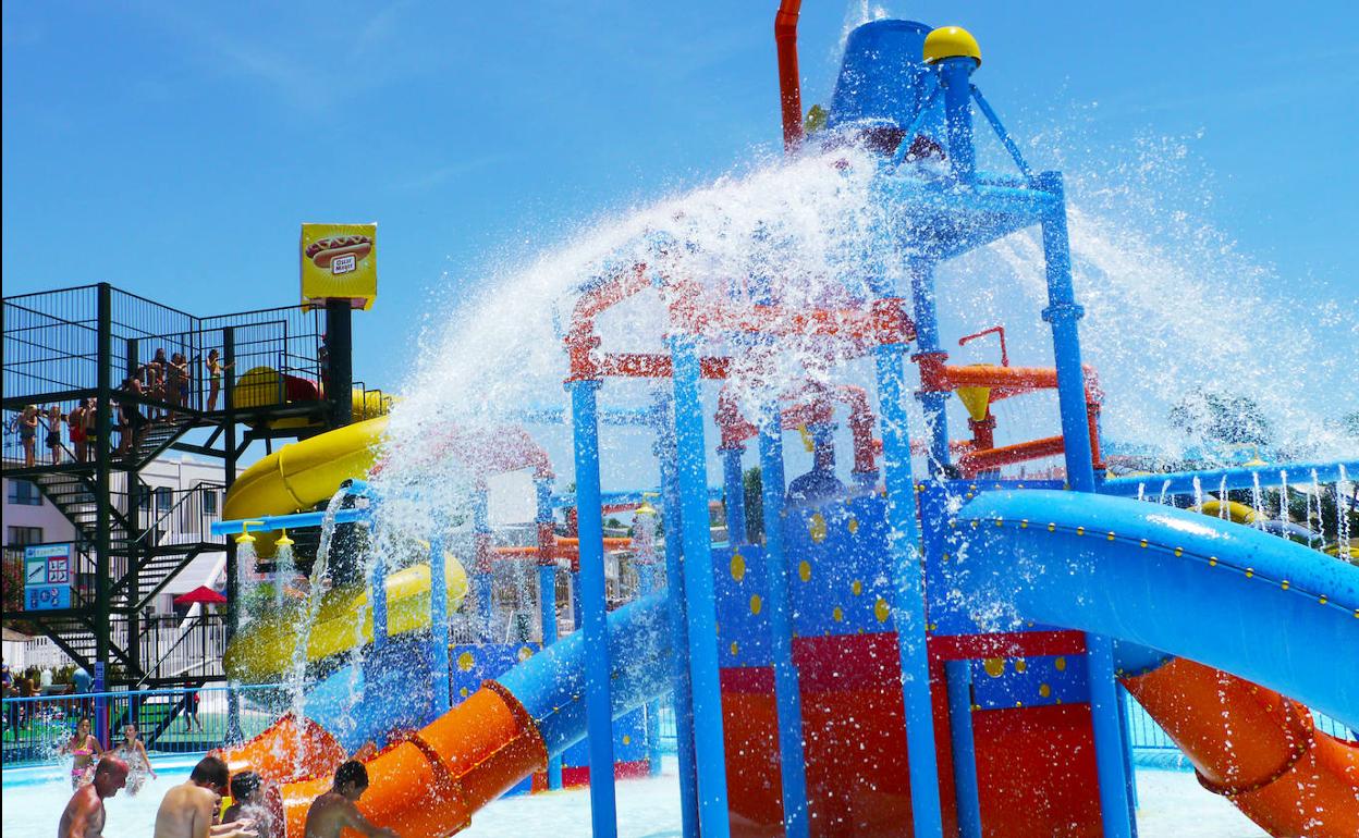Una de las atracciones del Aquavelis.
