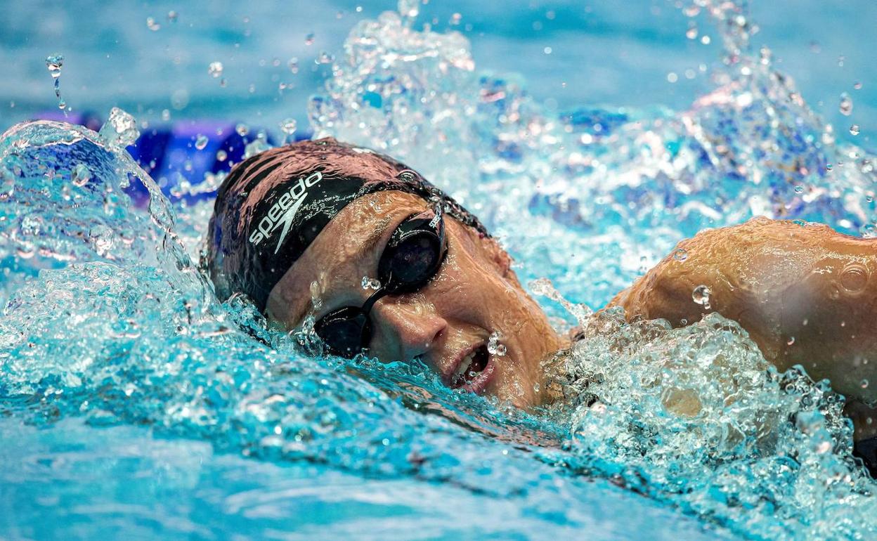 Mireia Belmonte, durante la clasificación. 