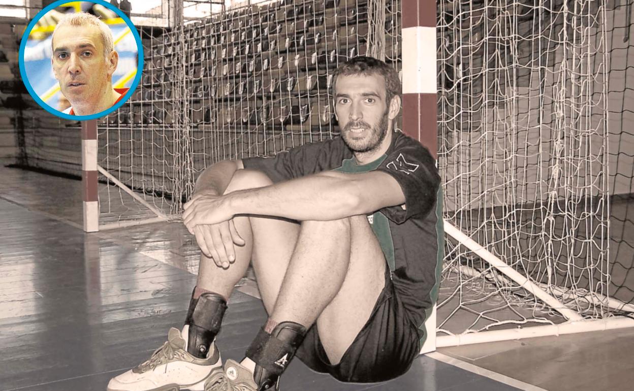 Quino Soler, en 2006, durante su etapa en el Balonmano Antequera. 