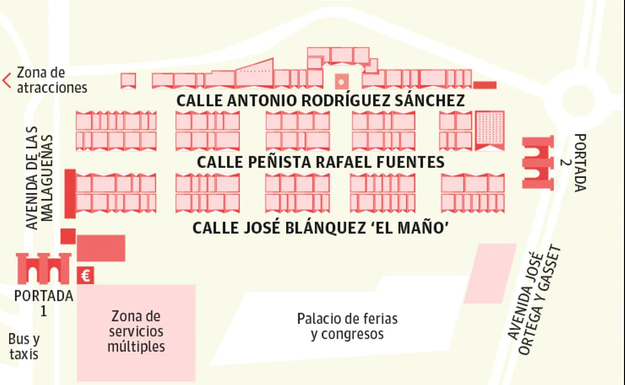 Listado de todas las casetas de la Feria de Málaga 2019 en el real del Cortijo de Torres