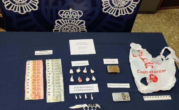 Material intervenido en la operación