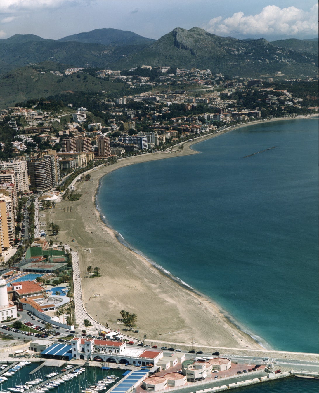 Vista aérea de La Malagueta (2002).