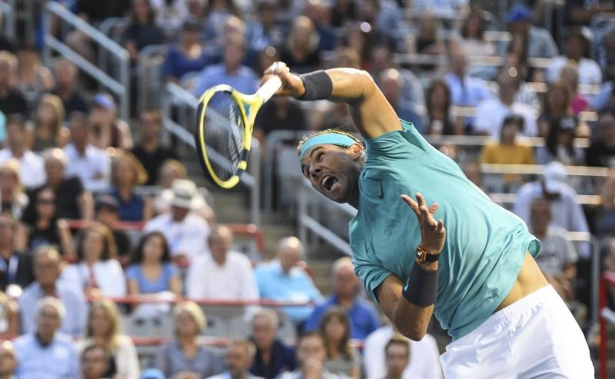 Nadal, durante el partido. 