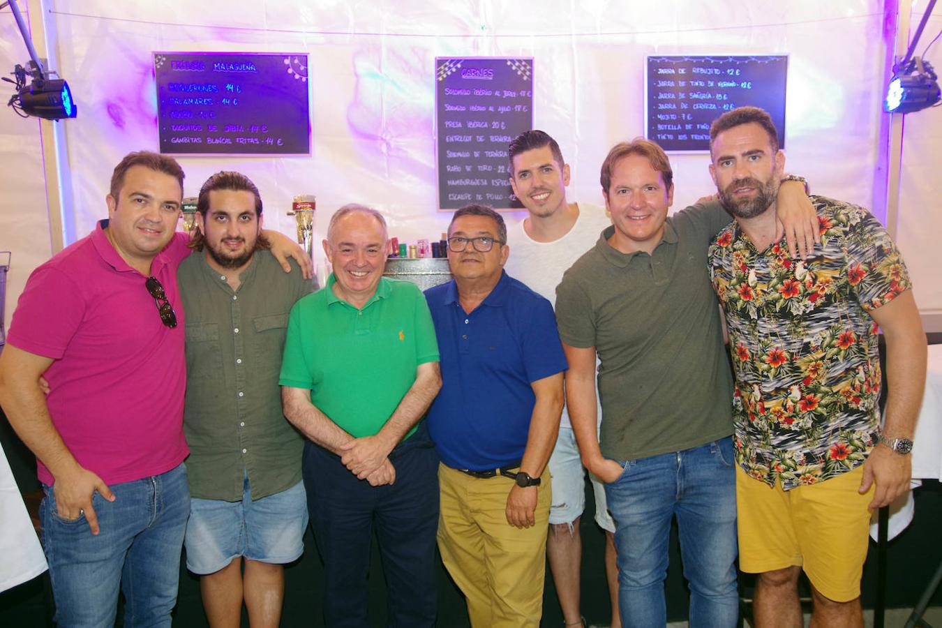 Carlos Aguilera, Jesús Aguilera, Pepe Gómez, Pascual Montes, Domingo Avisbal, Eduardo Aguilera y Carlos Cabezas.