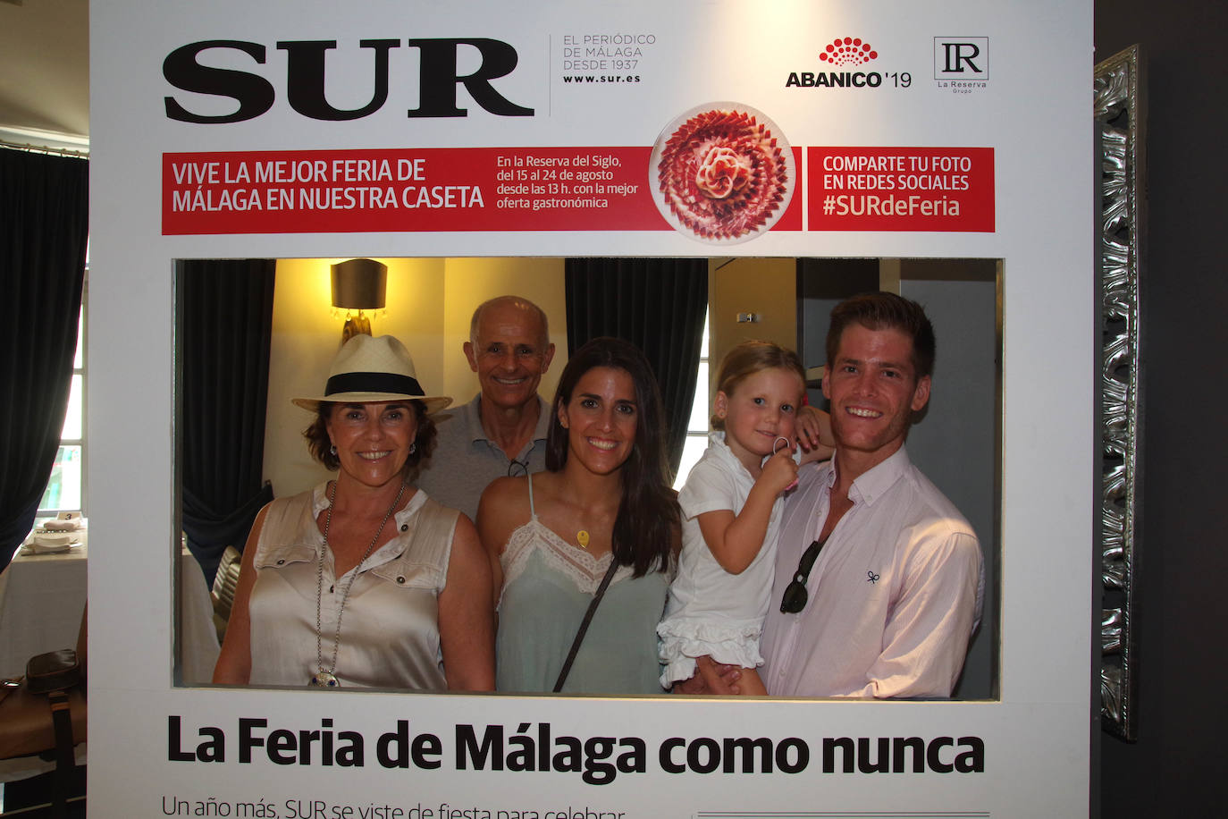 Mariela Toledo, Luciano Fagá, Camila Fagá, Chiara Colás y Abraham Colás.
