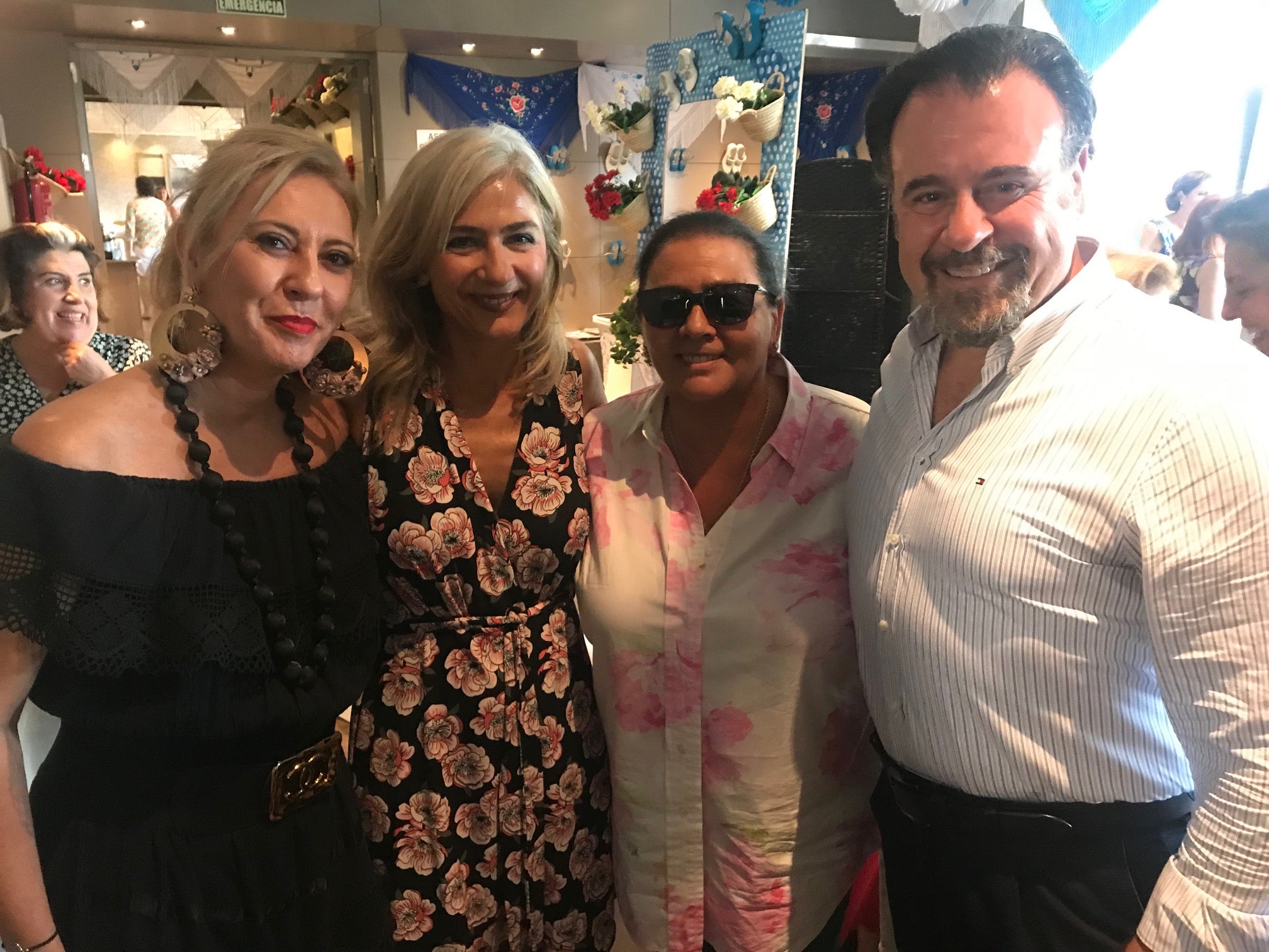 La consejera de Cultura, Patrícia Del Pozo, con la diputada Carolina España, y Carlos Álvarez y María del Monte