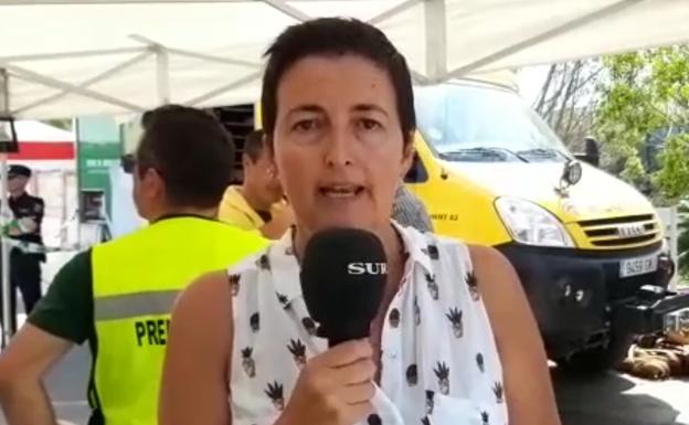 La periodista de SUR Charo Márquez explica la situación de las personas desalojadas