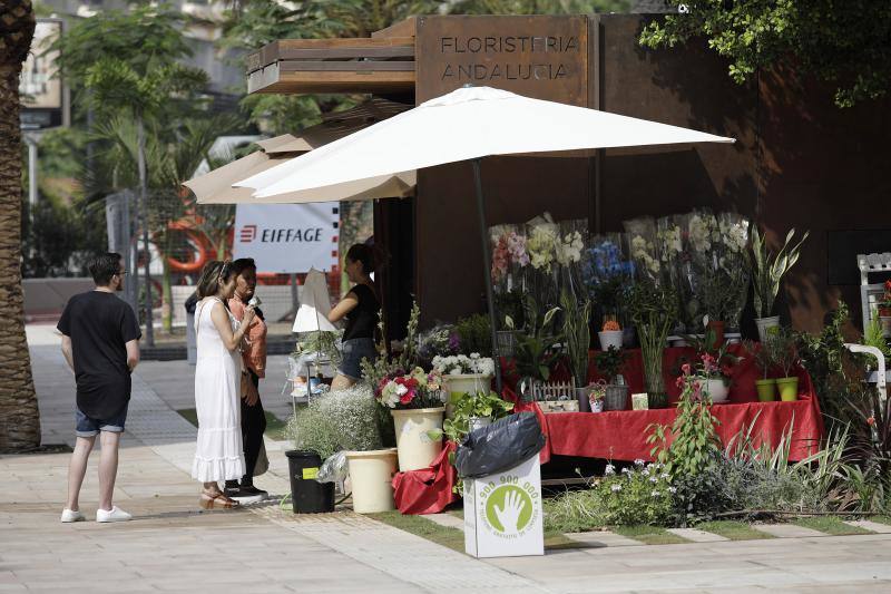 Miles de personas recorren ya a diario los nuevos pasillos peatonales laterales de la Alameda Principal. 