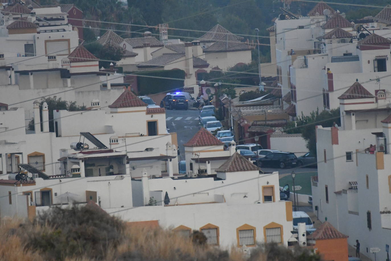 El fuego se originó en la zona conocida como Altos de Marbella. 