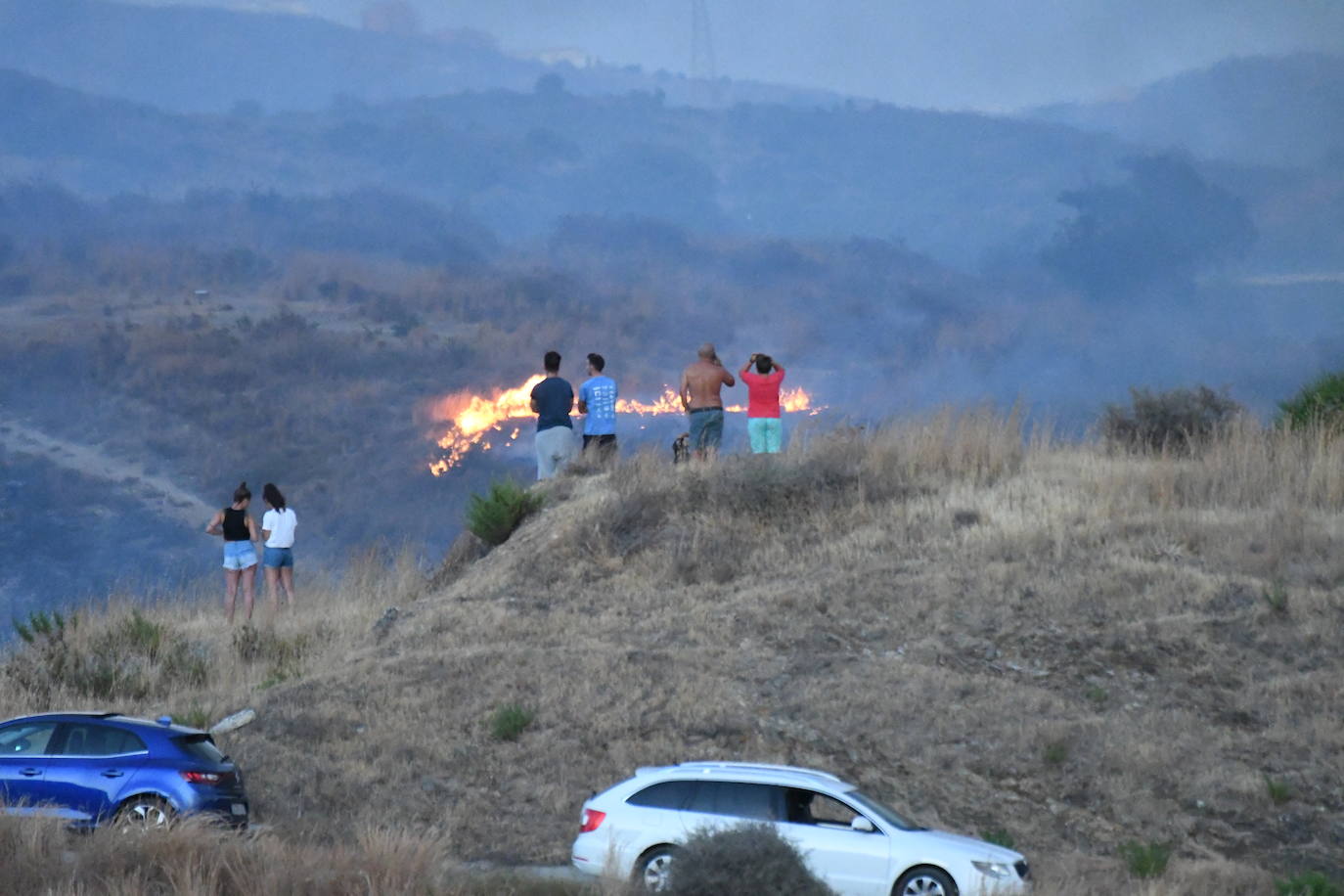 El fuego se originó en la zona conocida como Altos de Marbella. 