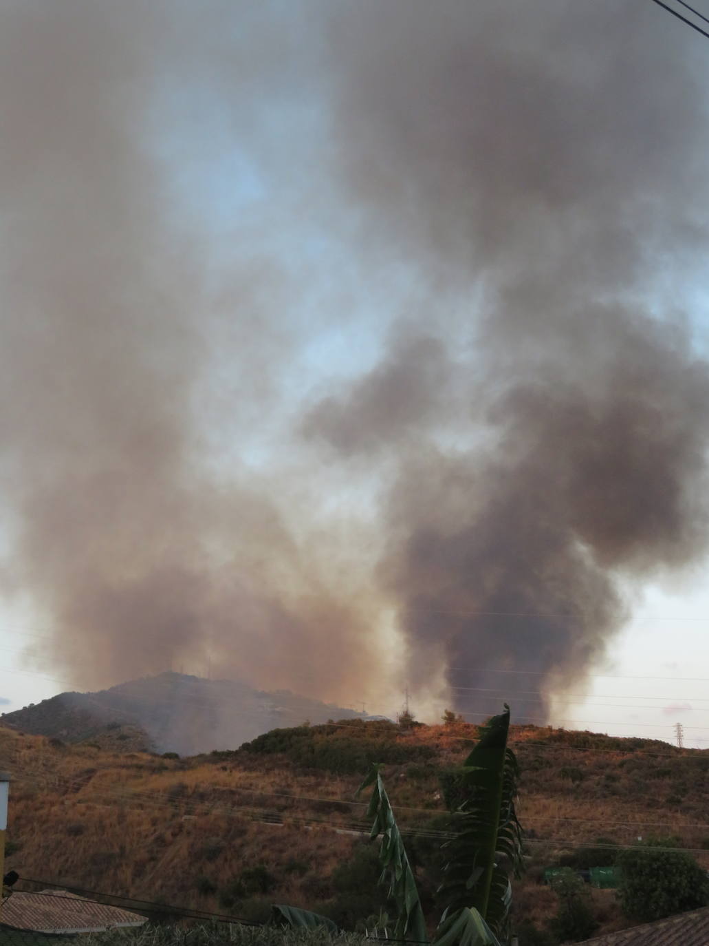 El fuego se originó en la zona conocida como Altos de Marbella. 