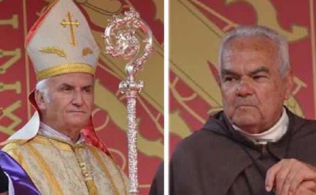 Dos personajes presentes en el desfile, el cardenal Mendoza y Fray Hernando de Talavera