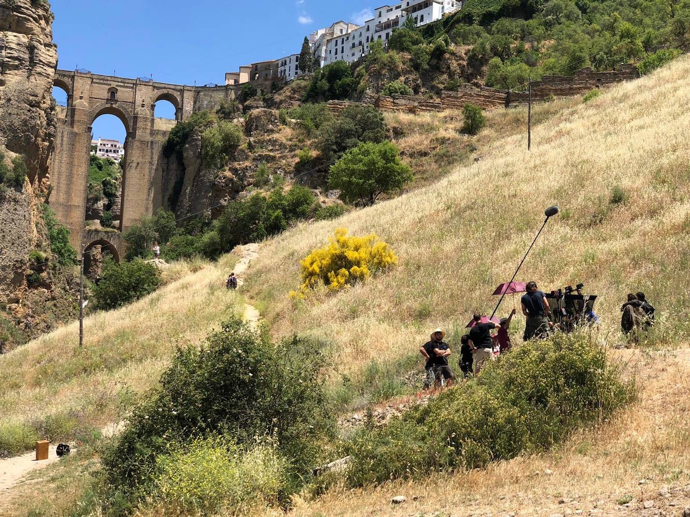 El rodaje de la serie de Netflix 'Warrior Nun' en Ronda.