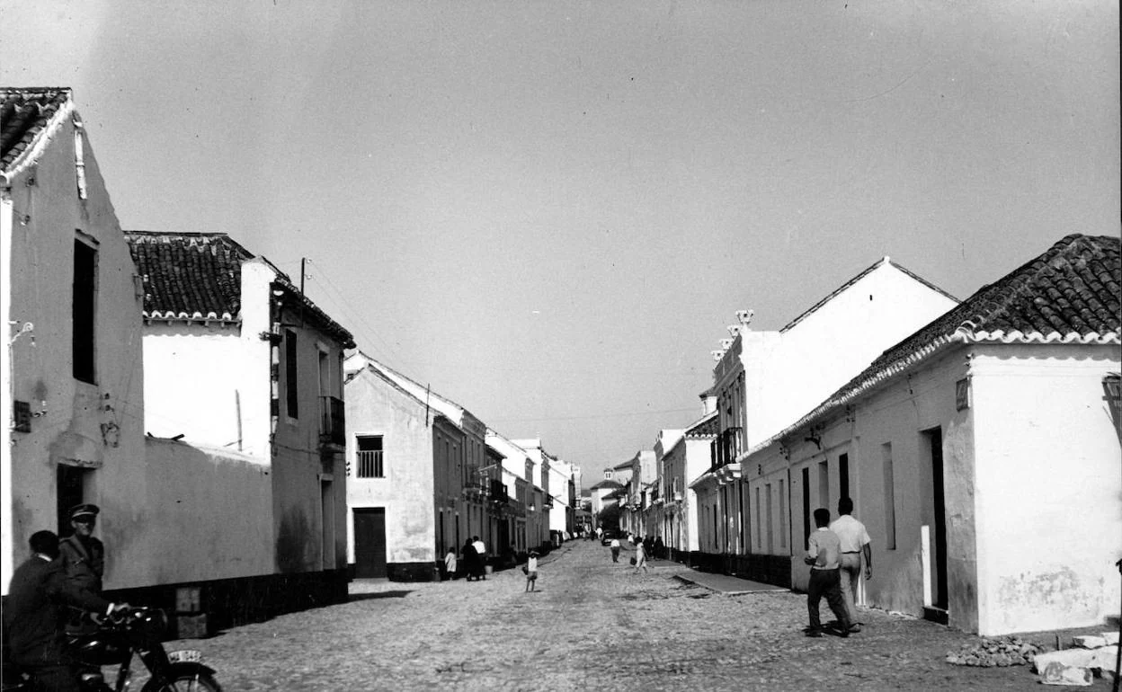 Calle Marbella de Fuengirola. Años 50. 