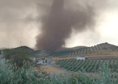 Imagen secundaria 1 - Varios tornados y lluvias fuertes sorprenden a Campillos