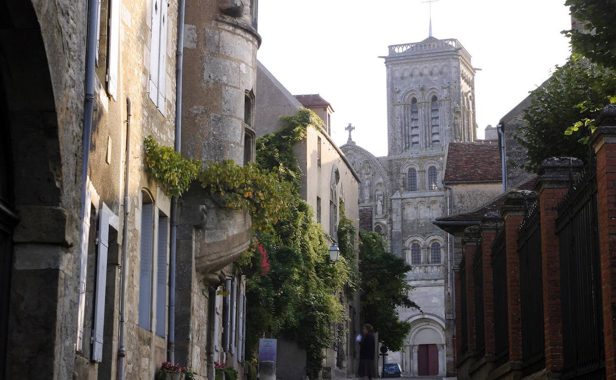 Abadía de Vezelay en la región de Yonne. 