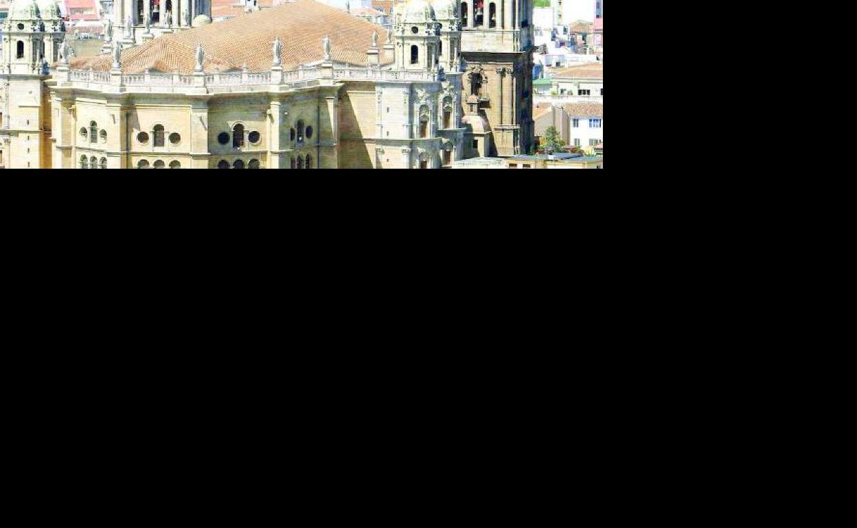 Recreación del proyecto de tejado a dos aguas para la cubierta de la Catedral. 