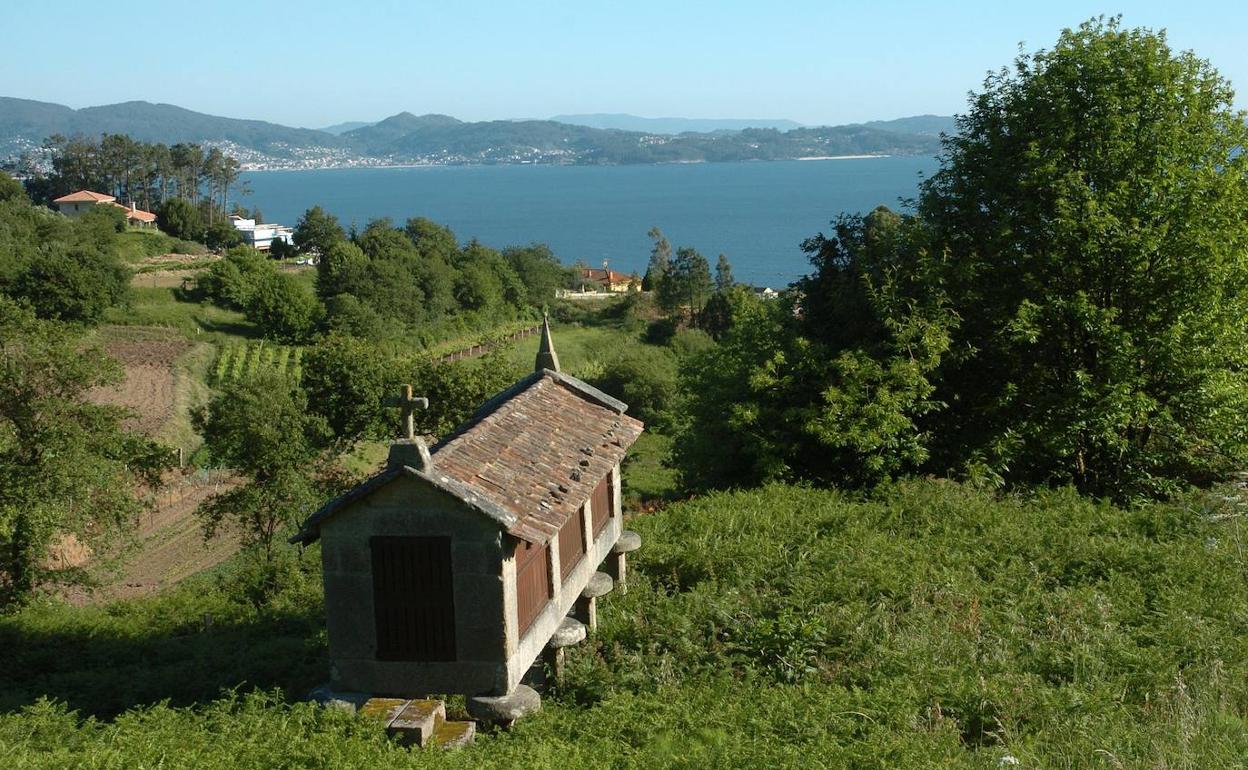 Horreo en Padriñan en SanXenxo. 