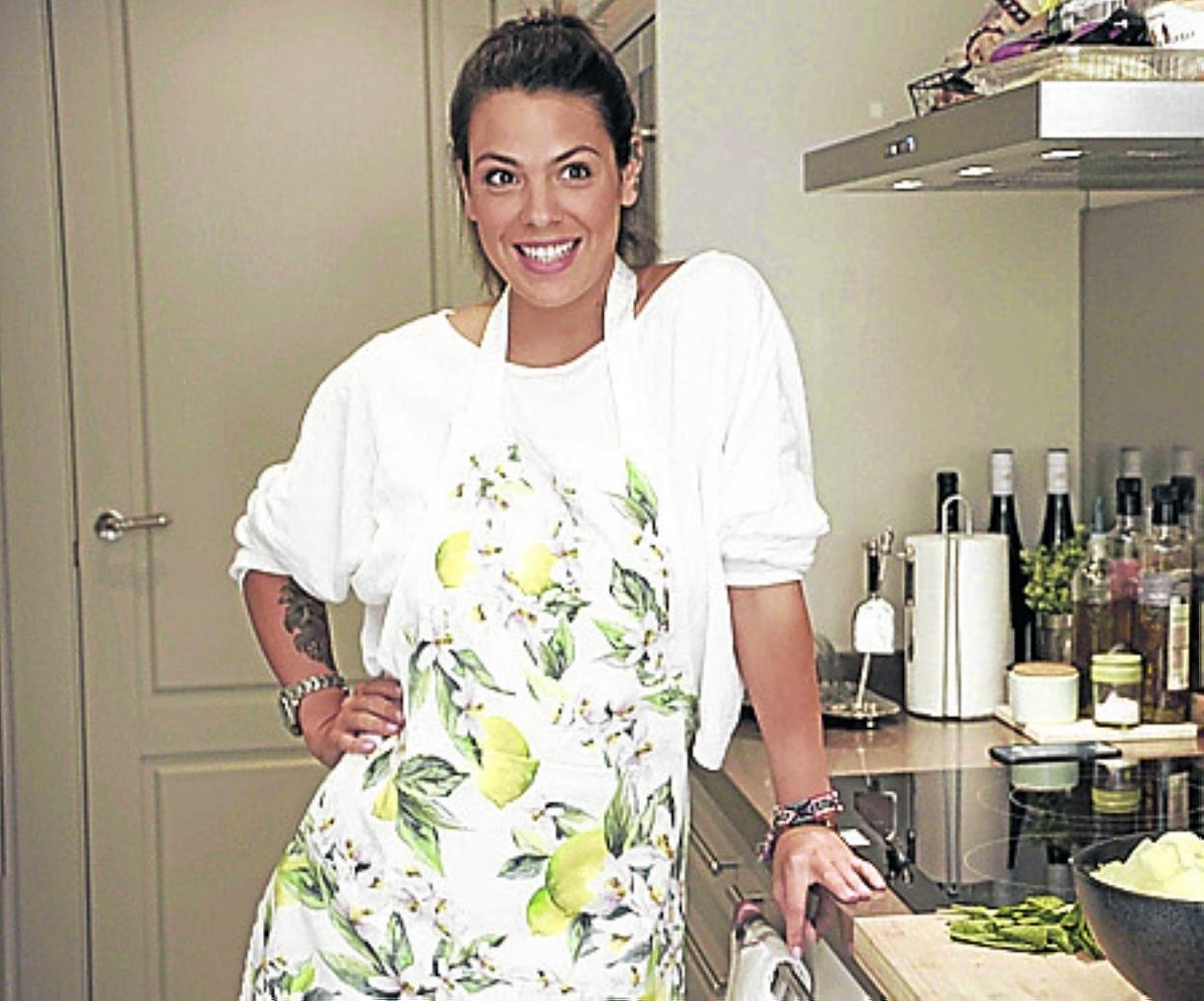 Laura Matamoros, en la cocina.