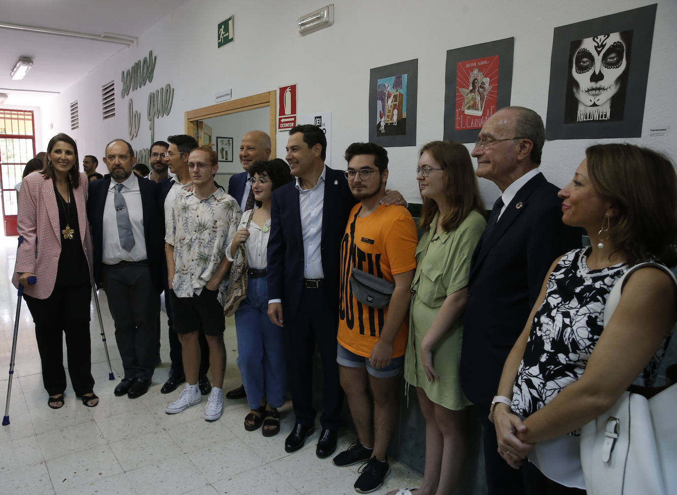El presidente ha acudido al Manuel Altolaguirre, un centro de educación compensatorio y difícil desempeño, con 254 alumnos de diez nacionalidades. 