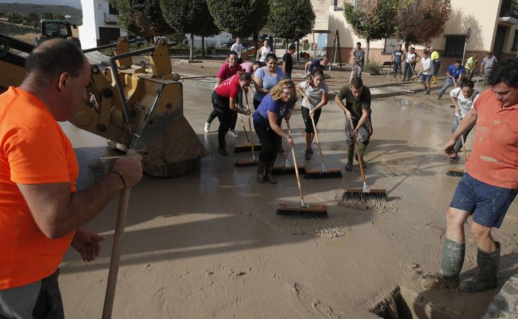 Los efectos de la tromba de agua en Málaga, en imágenes